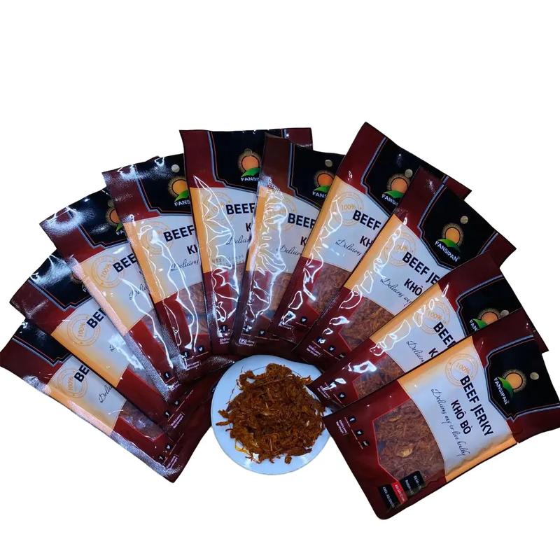 Combo SỈ 20 gói khô bò - Ông chú Đồ ăn vặt CB20 - Đồ ăn vặt snack Food Thức Ăn Chua