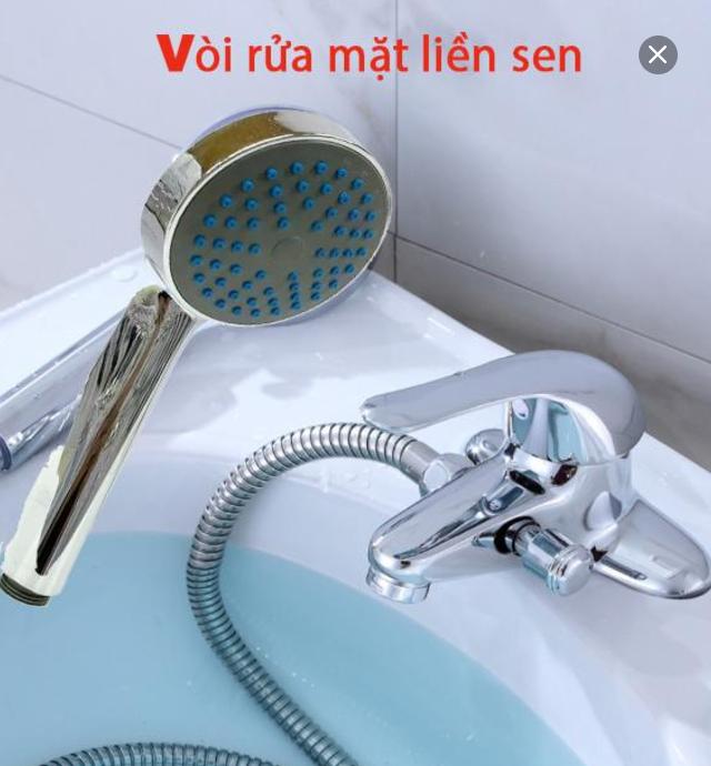 Vòi rửa mặt liền Sen 2 chân tắm NÓNG LẠnh Rẻ bền đẹp
