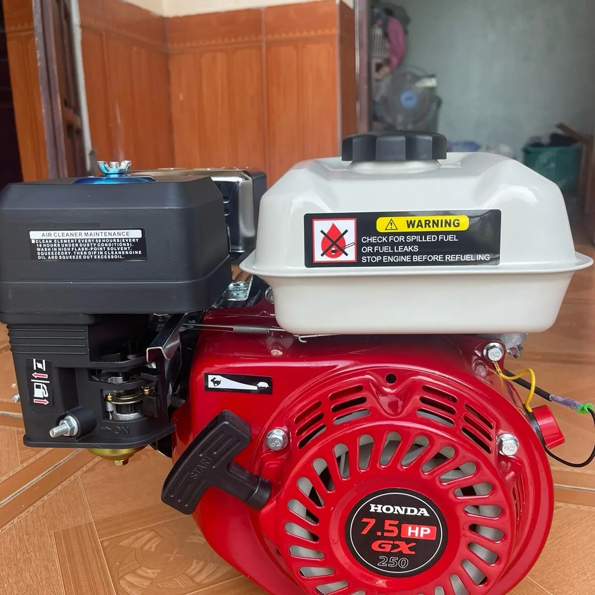 Động cơ Honda GX250-7.5HP cốt thẳng tua nhanh 3600 vòng/phút bảo hành 1 năm(miễn ship)