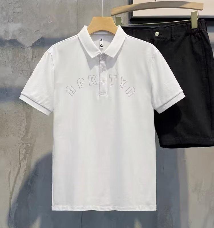 Product Introduction of Summer New Polo Shirt Lapel Short Sleeve Letter Print Cartoon Embroidery Loose Casual Top Fashion 3