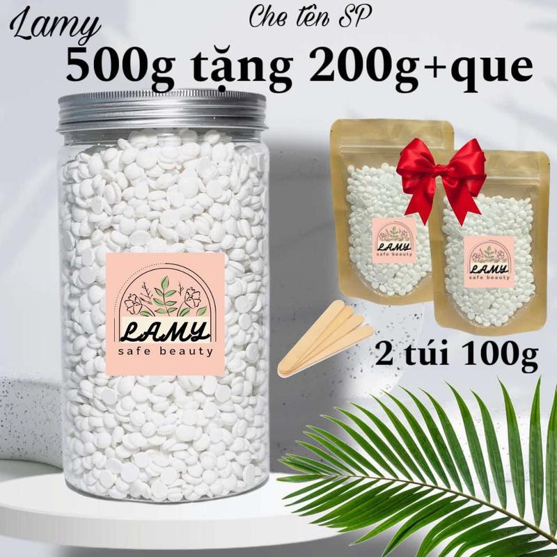   TẶNG 200G  Hũ 500g sáp wax lông sữa dừa cao cấp coconut tẩy sạch đa vùng lông tay chân nách dùng cho cả da nhạy cảm 