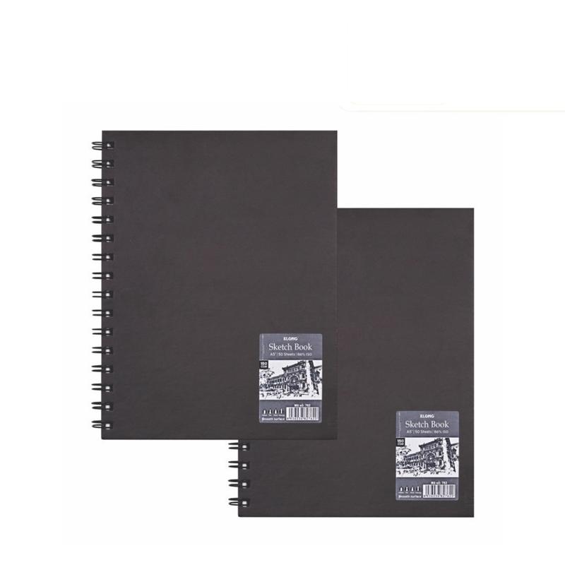  Sổ lò xo vẽ phác thảo giấy dày luyện vẽ màu nước Klong MS 762 A5 giấy trơn Sketch Book 50 tờ 150gsm 