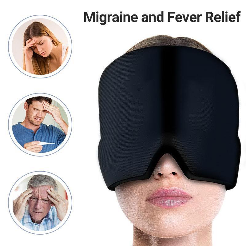 High-elastic Ice Pack Mask, 1 Count Top Ventilated Design Cold Compress Ice Cap for Stress Relief, Personal Care Products for Women & Men 5
