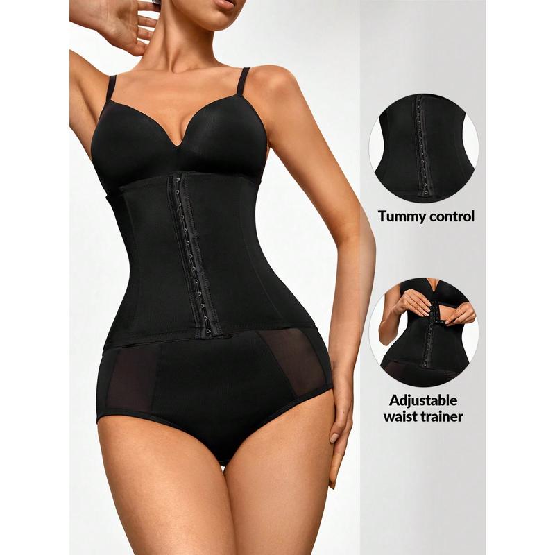 Simple Solid Zipper buckle Abdomen Shaping Girdle Corset Simple Solid Zipper buckle Abdomen Shaping Girdle Corset