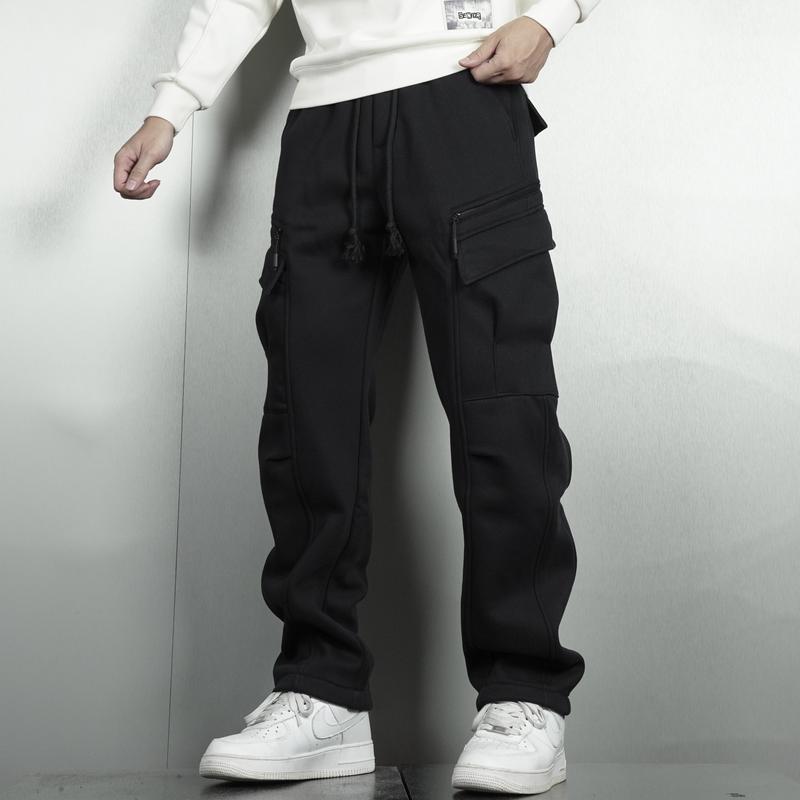 [Thu- Đông] Quần Ống Xuông (K9136) thể thao nam Nỉ Umi Hàn Lót Lông Quảng Châu cao cấp Sport Menswear Nhung