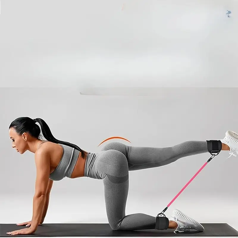 Adjustable Ankle Resistance Band Set, 6 Counts/set Multifunctional Fitness Straps for Leg & Glute Training, Home and Gym Exercise 2