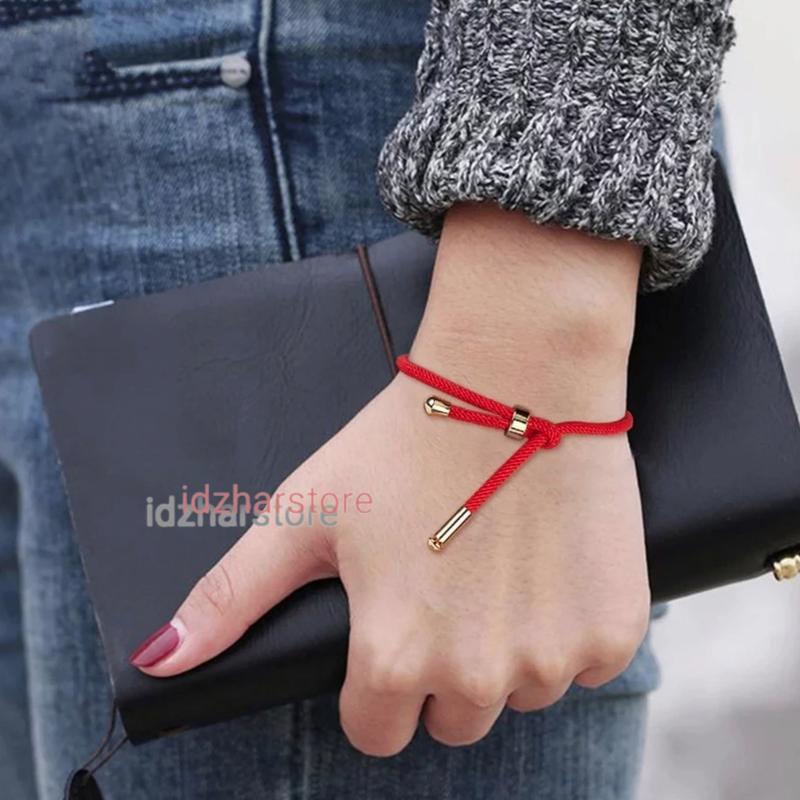 Gelang Tali serut Polos untuk liontin huruf atau Ema BISA COD Pria Bracelets Jewellery 2
