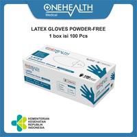 Gambar Onehealth Sarung Tangan Latex Powder Free AKD Handscoon Size S M L Sarung Tangan Non-Steril - S dari Onehealth Indonesia Kab. Tangerang 1 Tokopedia