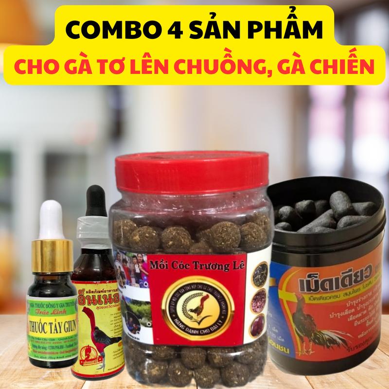 [COMBO] 4 Sản Phẩm Cần Thiết Cho Gà Tơ (Mua theo combo sẽ rẻ hơn khi mua lẻ, tặng kèm kéo cong và bịt mỏ, chi tiết từng loại ở phần mô tả phía dưới)