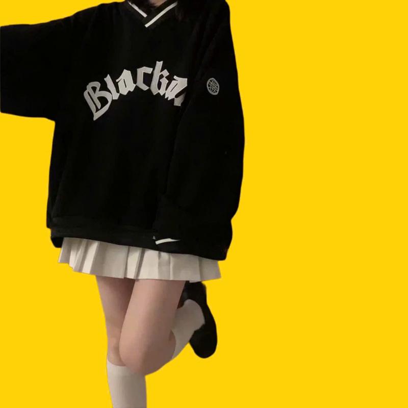 áo bigsize nữ áo mùa đông bigsize sweater bigsize áo nỉ bigsize [ CÓ size 55 kg__ 135kg] 90kg 95kg 65kg 100kg 125kg 130kg sw cổ tim blackair 2
