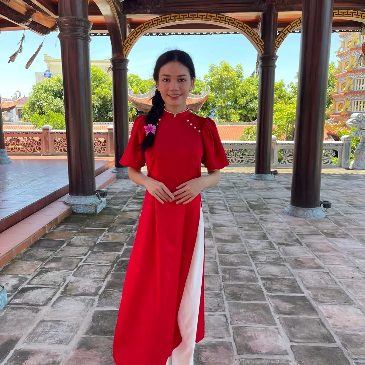 Áo lụa cách tân tiểu thư xinh