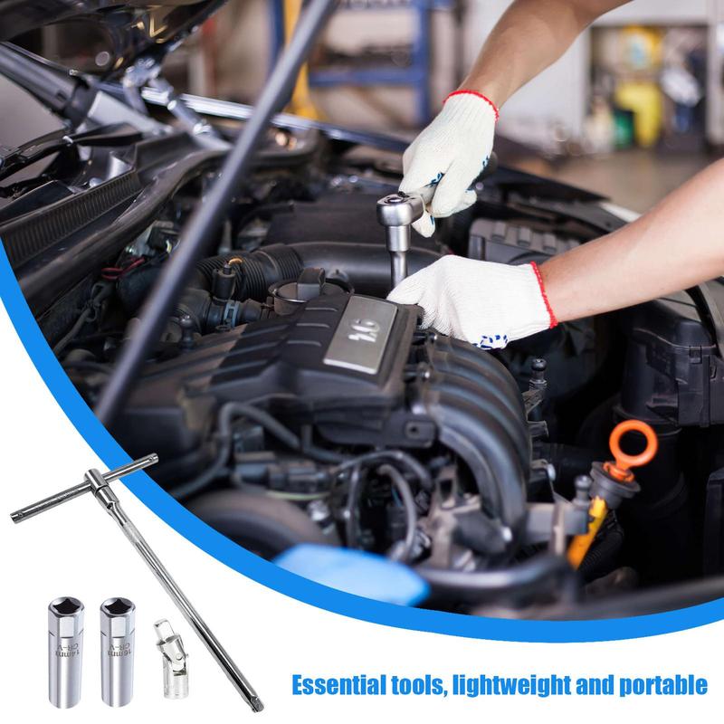 Spark Plug Socket Set 12 Point Thin Wall Drive Sockets 4pcs Spark Plug ...