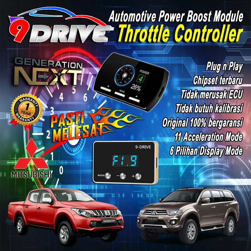 9 DRIVE 816 THROTTLE CONTROLLER PIGGYBACK MITSUBISHI 816 REMAP ECU OLD PAJERO EXCEED TRITON NEW SUZUKI PICKUP Car 0