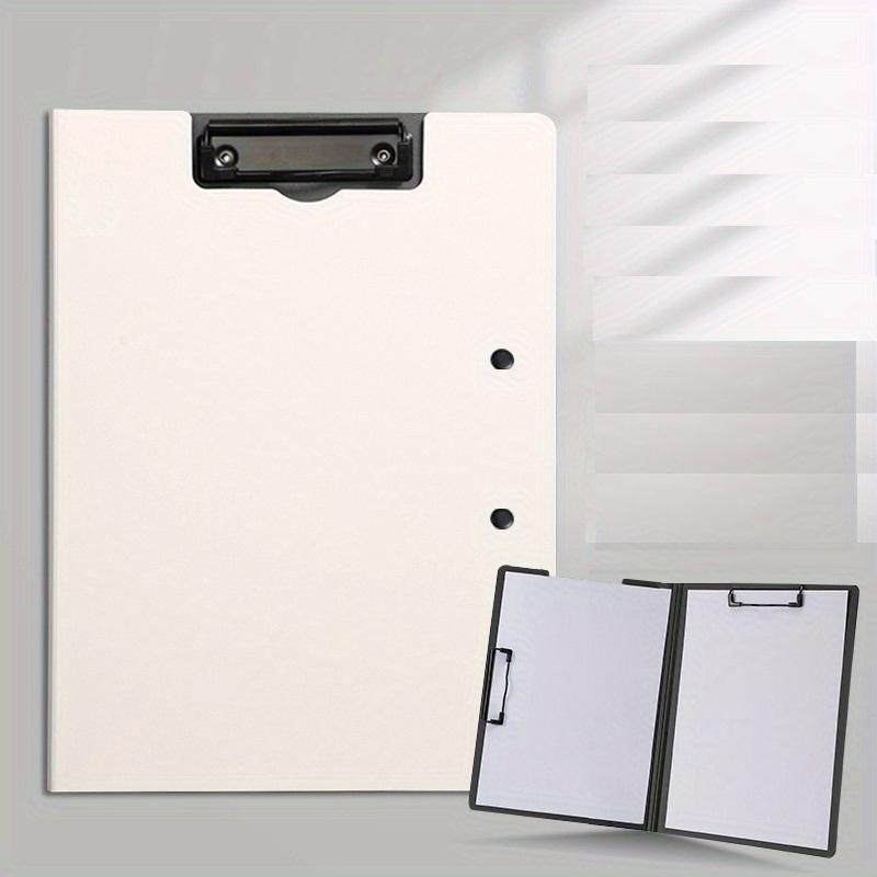 Product Introduction of File Folder, 1 Count Plastic Clipboard, File Clipboard, Solid Color A4 File Folder Holder 0
