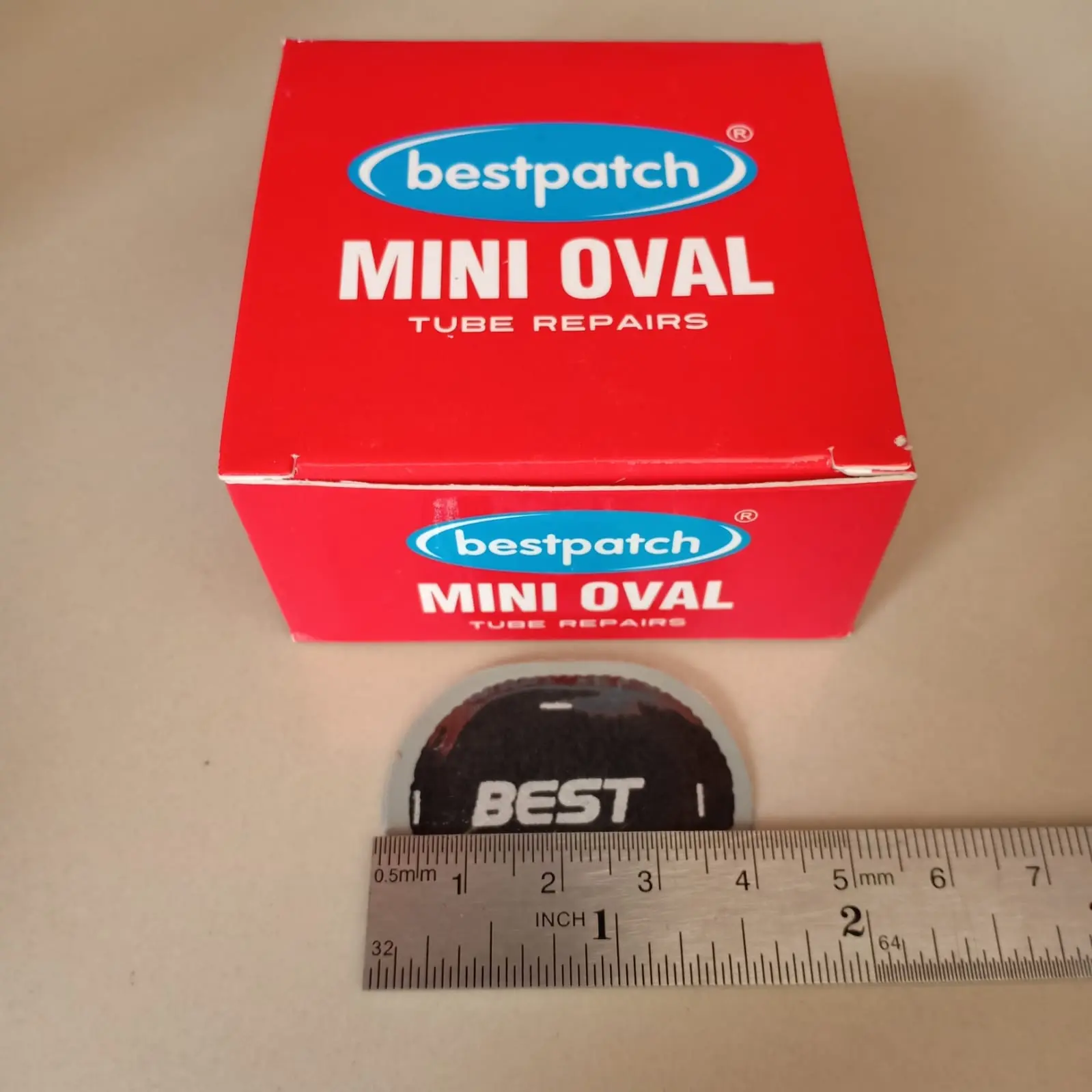 Bestpatch Mini Oval 40x30mm 1 Box isi 50pcs - Karet Tambal Ban Dalam Best Patch