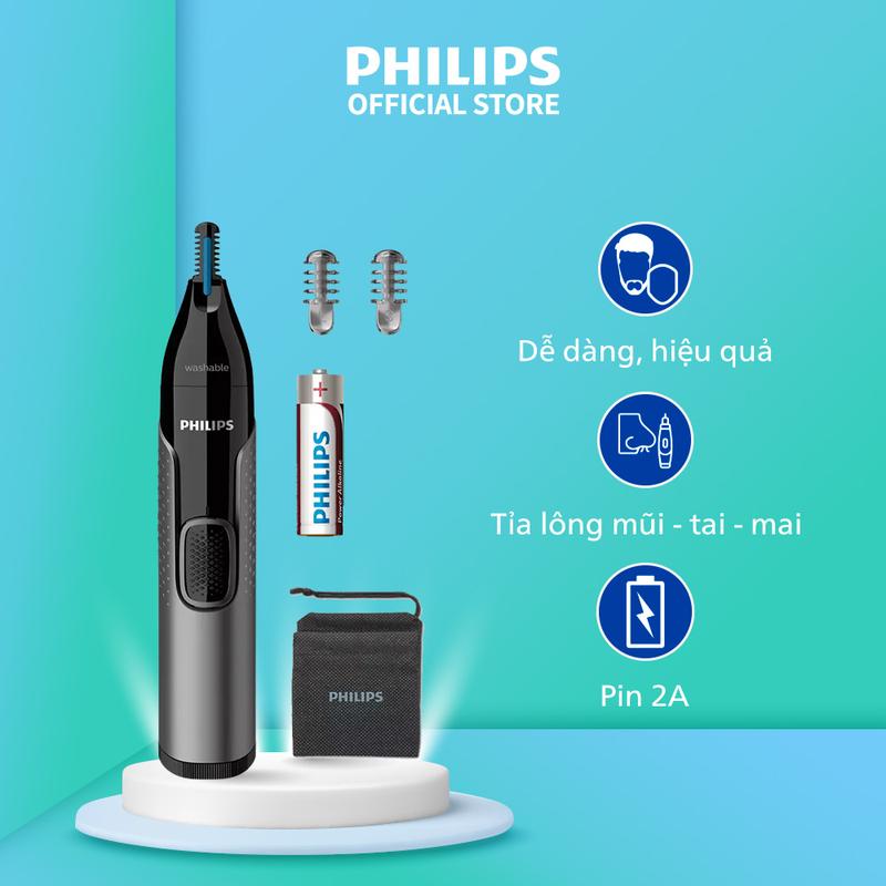 Máy Tỉa Lông Mũi, Lông Mày PHILIPS NT3650, Bảo Hành Chính Hãng 24 Tháng