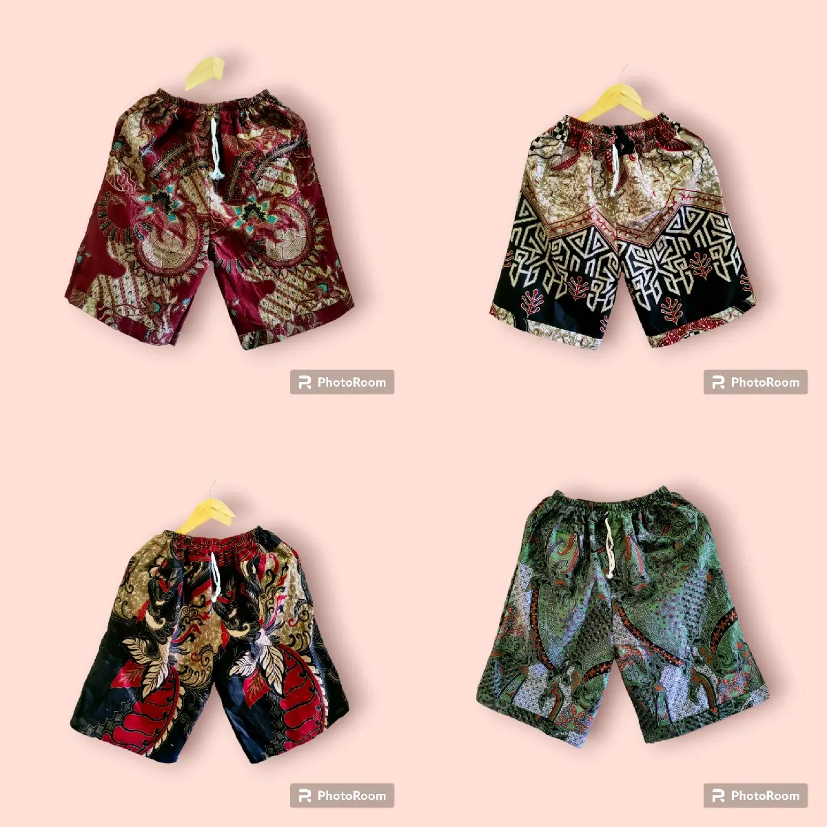 celana pendek/kolor batik/murah/pakaian bawah/dewasa/pria/wanita/bisa di bayar di tempat cod/muat BB jumbo/terlaris/motif baru/best seller/adem/chinos/santai Batik Dewasa Karet Katun Standar Nyaman