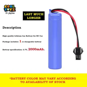 (Jangan salah pilih kami hanya kirim sesuai orderan kakak) Battery Cas untuk Mobilan 18500 type besar dan 14500 type kecil