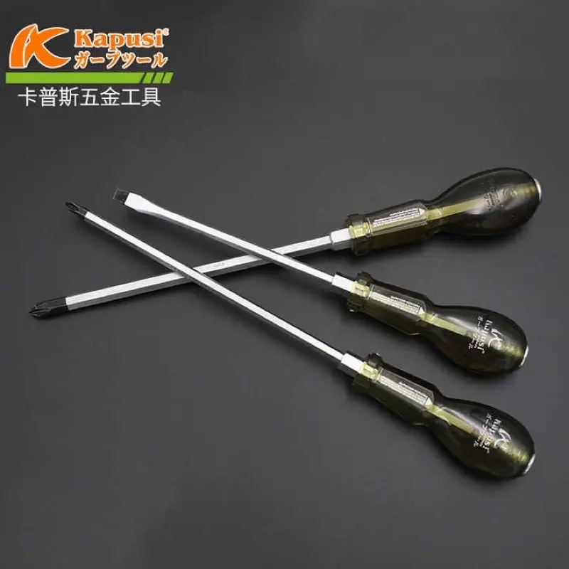 Tua vít đóng tròn dẹp 6mm 8mm,Tô vít đóng bake dẹp Kapusi
