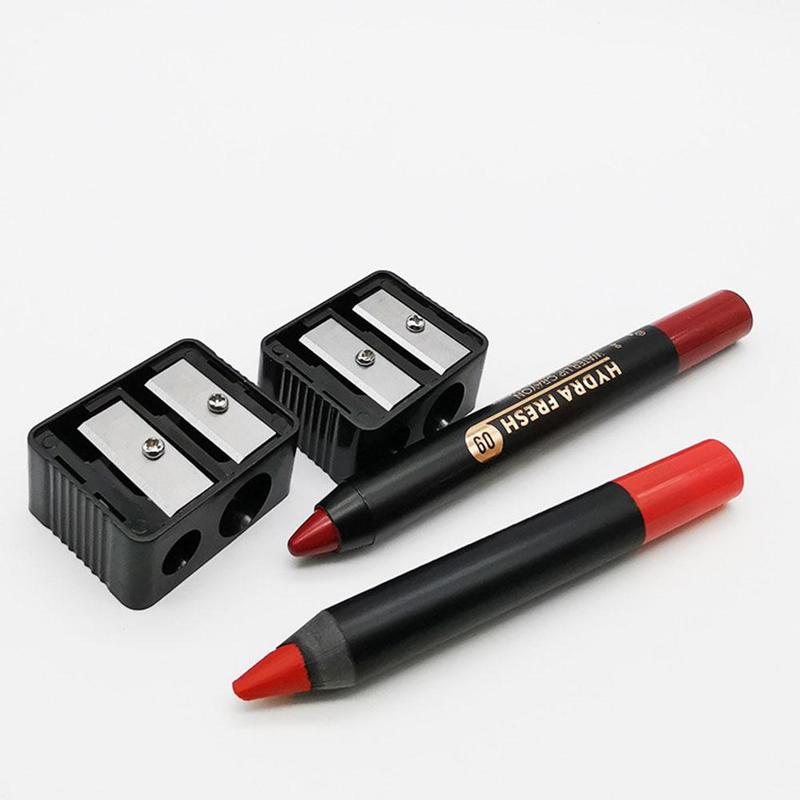 Product Introduction of 1 Pc Double Holes Precision Lipstick Cosmetic Pencil Sharpener For Eyebrow Lip Liner Eyeliner Pencil Girls Gift 19