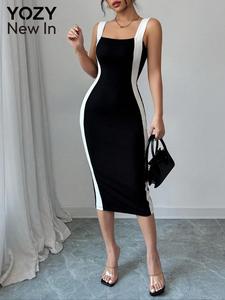 YOZY Women's Tank Dress, Summer Clothes Women, Casual Sleeveless Bodycon Dress for Summer, Women's Clothing for Daily Wear