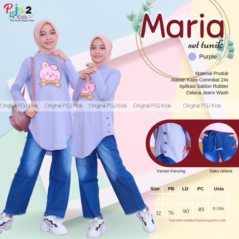 NEW MARIA SET TUNIK REMAJA USIA 11-15 TAHUN SETELAN TUNIK+KULOT MATT KAOS COMBAD 24s PANTS JEANS WASH PREMIUM MURAH GOOD QUALITY 0