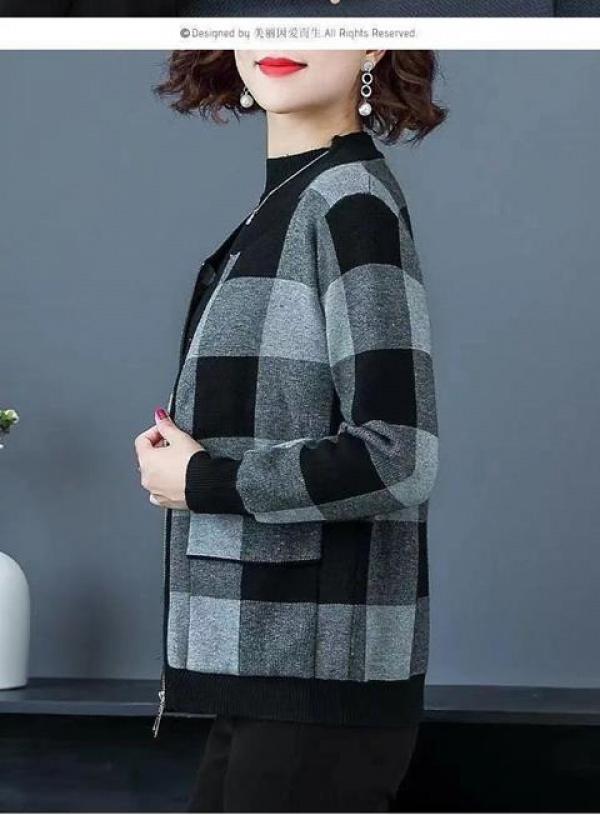 Product Introduction of Áo Khoác Chống Nắng, Phong Cách Phương Tây, Áo Cardigan Dáng Rộng Quý Phái, Thích Hợp Cho Các Bà Mẹ TRUNG NIÊN, Nữ TRUNG NIÊN Và Cao Tuổi, Hàng Mới Về 2021, Đồng Phục Bóng Chày, Quần Áo Mùa Thu 17