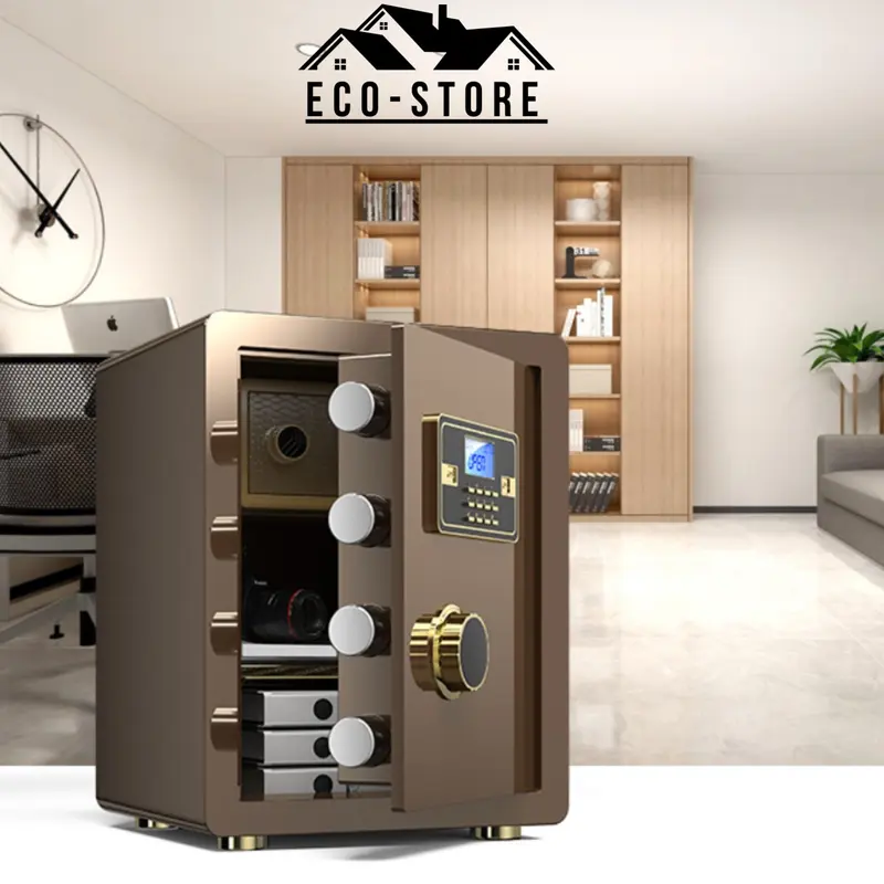 Két Sắt ECO_STORE Két Sắt Thông Minh Khóa Số Điện Tử Có Chuông Cảnh Báo Chống Chộm Sơn Tĩnh Điện 6
