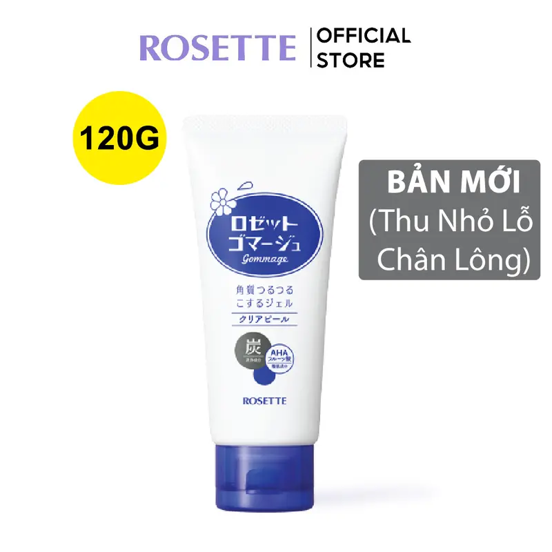 Tẩy Tế Bào Chết Rosette Hỗ Trợ Thu Nhỏ Lỗ Chân Lông Gommage Clear Peel 120G 0