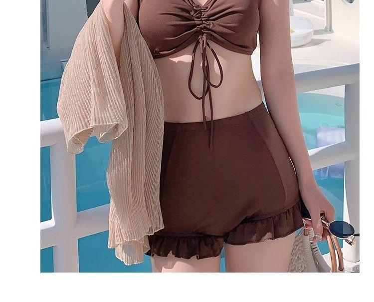 Product Introduction of Bộ đồ bơi hai món cho nữ Bộ ba món thời trang đi nghỉ mới mùa hè Bộ đồ bơi mùa xuân nước nóng gợi cảm dài tay ôm sát tôn dáng bảo thủ 10