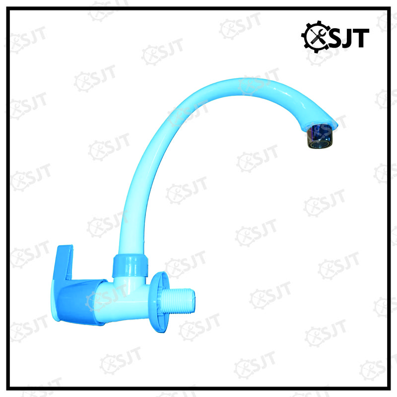 SJT - Kran Angsa Model Engkol PVC / Kran Air Cuci Piring Plastik Model Angsa Keran Ungu Wastafel Tanpa Garansi 4
