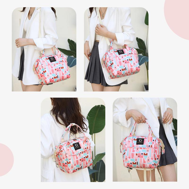 Product Introduction of LAKOE Tas Bayi Multifungsi diaper bag / tas Perlengkapan bayi pink bags Biru 6