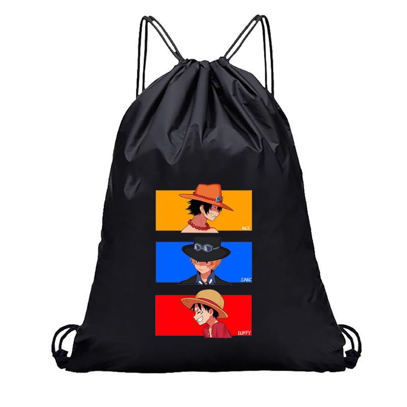Tas Serut Hitam - Stringbag Wanita Lucu Kece Lotso Lucky | Devva.id Ransel Backpack Sekolah 2