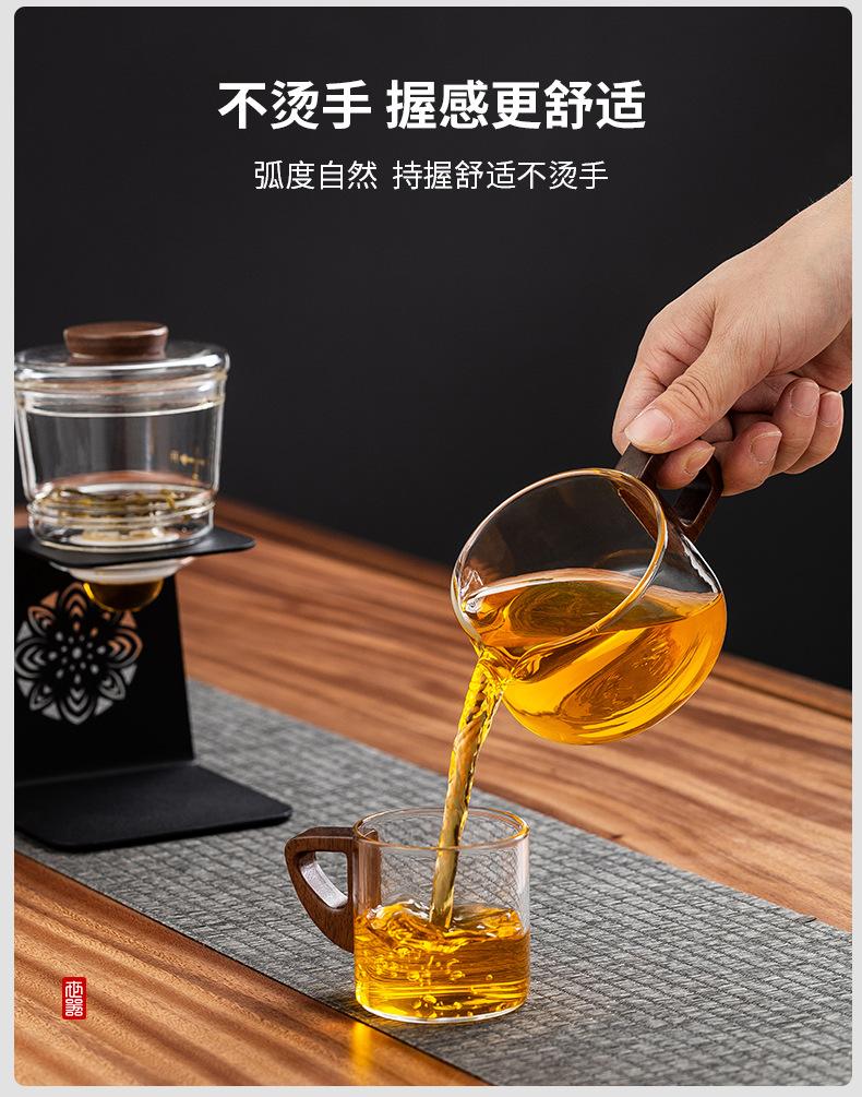 Product Introduction of Teapot making tea household 2025 new tea separator glass liner tea set elegant cup making teapot lazy tea set perfect  teapot 9