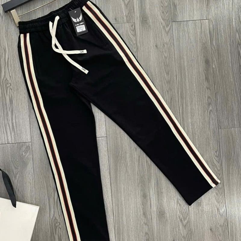 Quần dài sọc nam nữ, Quần dài 3 Sọc thể thao baggy ống suông chất vải Umi hàn Sport