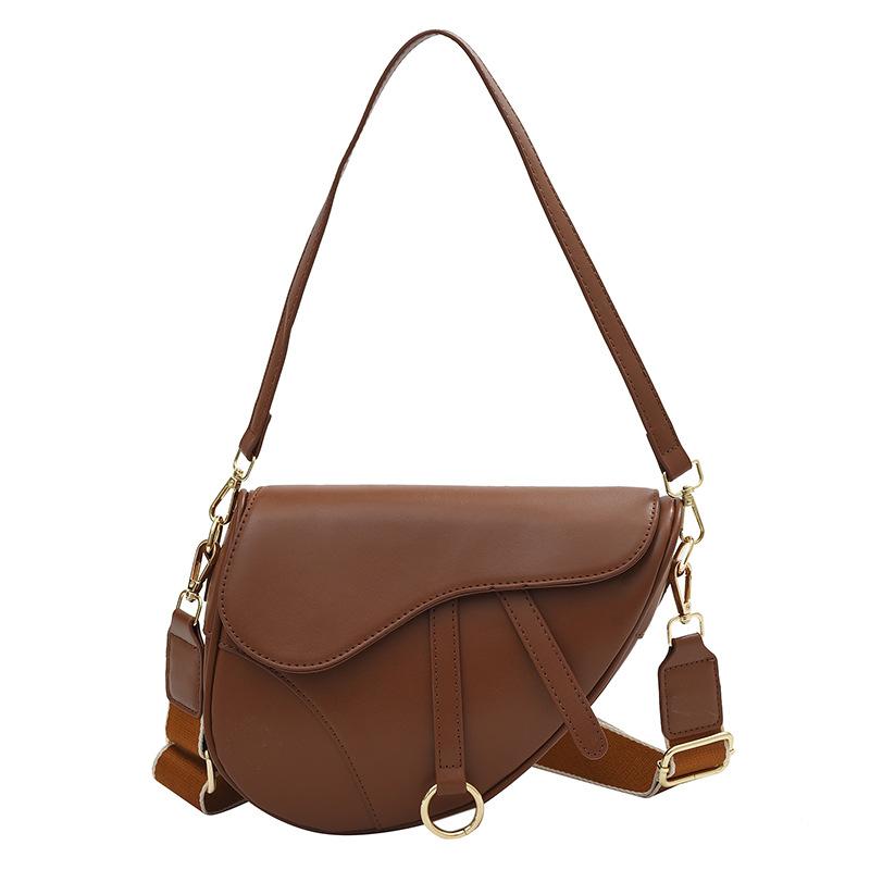 Women's Crossbody New Fashion Pouches High-End Fashion Exquisite One-Shoulder Versatile Saddle Bag Shoulder Bag 8