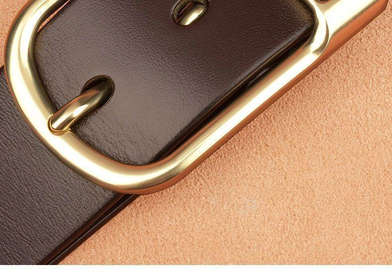 Product Introduction of Thắt Lưng Da Thật Cho Nam, Khóa Chốt, Thắt Lưng Da Bò Dễ Phối Đồ Thường Ngày Thắt Lưng Quần Công Sở Đơn Giản, Thời Trang Trẻ Trung Và Trung Niên Còn Hàng 5