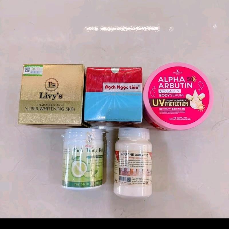  COMBO BODY CỐT TRẮNG THÁI LAN DÀNH CHO DA NGÂM ĐEN 1KG2 KEM CỐT 