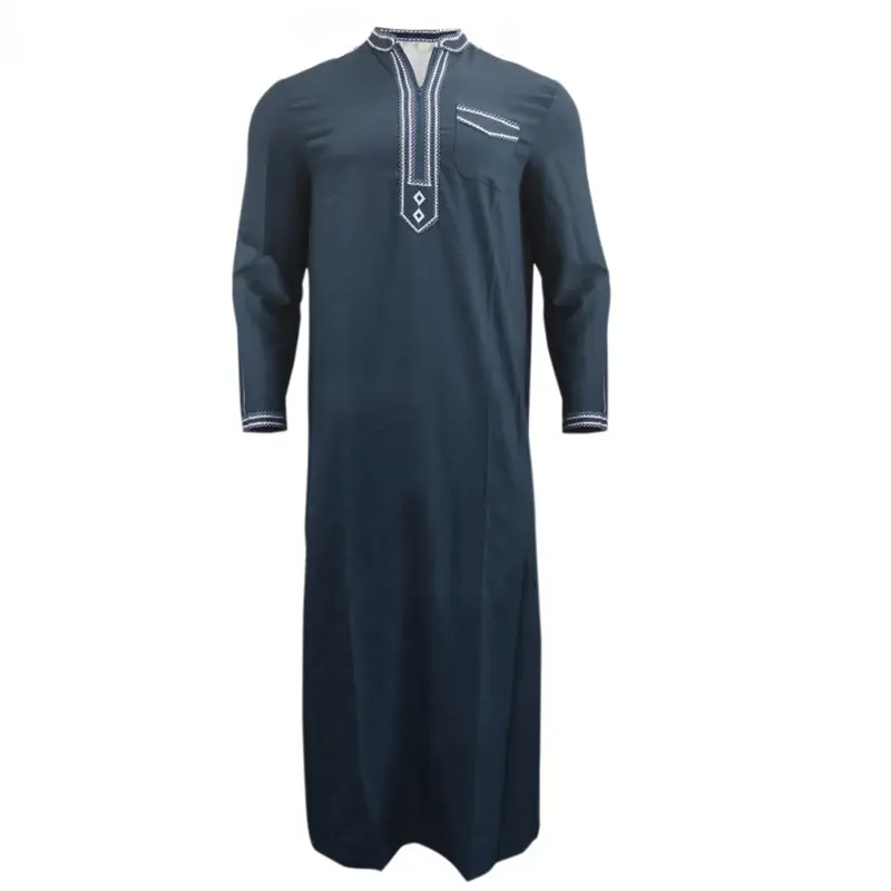 Áo Jumpsuit Quần Nam Dân Tộc Ả Rập, Cổ Chân Đế, Dáng Rộng Vừa Vặn, Dài, Phong Cách, In Ấn, Thích Hợp Cho Mùa Xuân 2024, Áo Choàng Hồi Giáo Giảm Giá 5