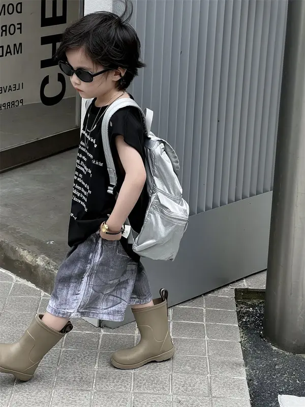 ÁO TANK TOP RÁCH VAI HAI MÀU HỒNG VÀ XANH CHẤT COTTON MỀM MÁT PHONG CÁCH CHO BÉ TRAI VÀ BÉ GÁI Vải Cotton 6