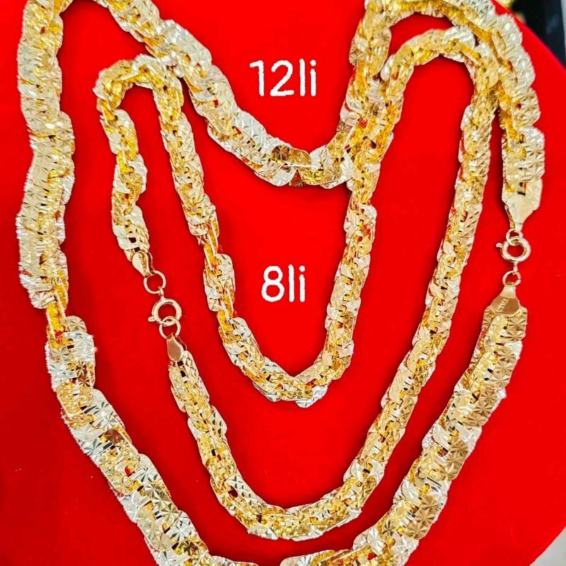 TH1148 Dây chuyền xoắn vuông xi mạ 18.k trang sức phụ kiện nữ xi mạ 45cm Vòng Cổ Jewelry