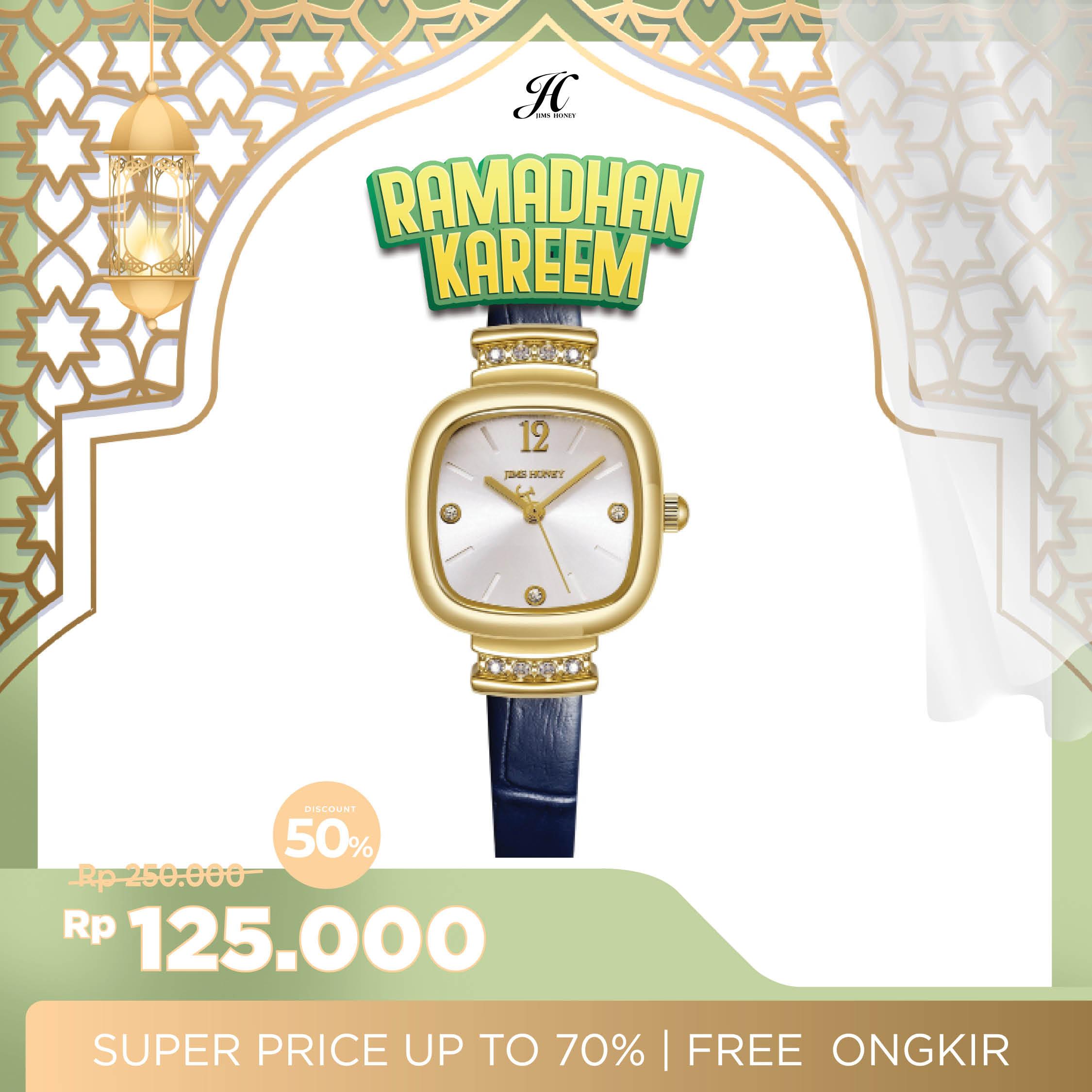 JIMS HONEY JAM TANGAN WANITA JT 8012 ( FREE BOX + BATERAI )