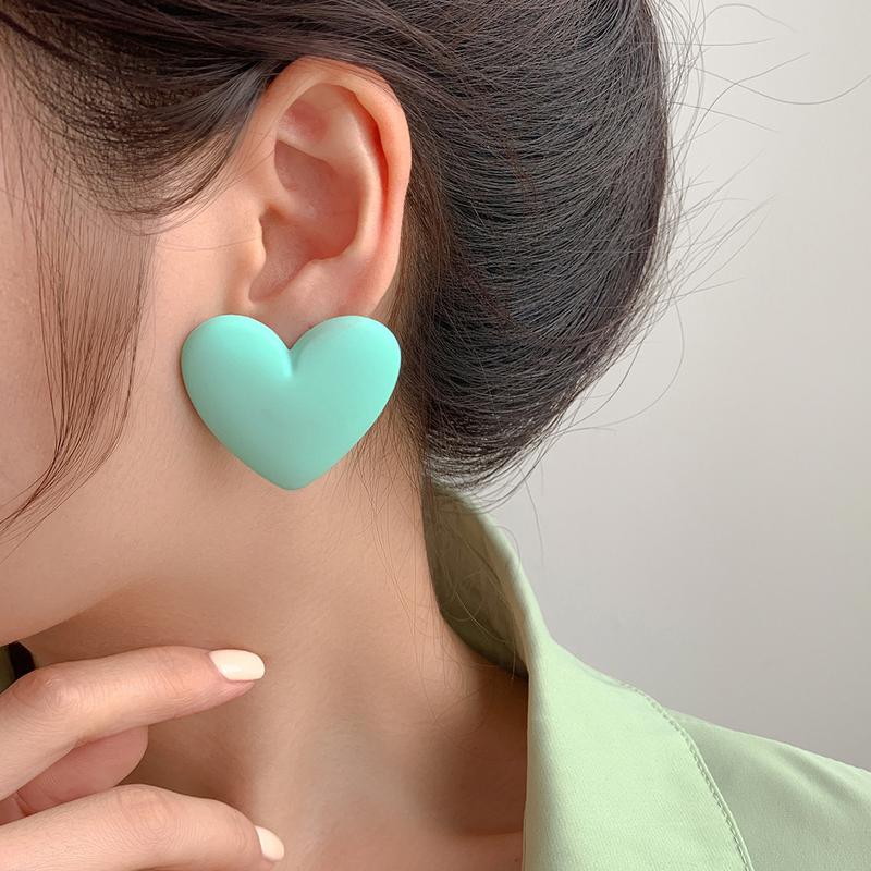 Product Introduction of Hoa Tai Hình Chữ C Họa Tiết, Kim Bạc 925, Màu Pastel Nhám Phong Cách Ngọt Ngào Thời Trang, Màu Sắc Tươi Sáng, Dành Cho Phụ Nữ 16