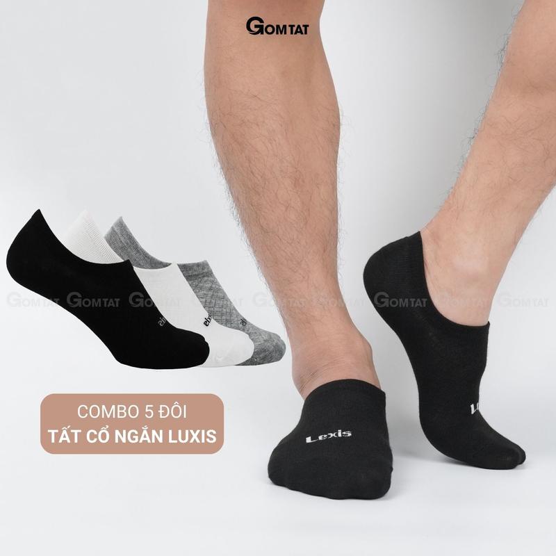 Combo 5 đôi tất lười nam cao cấp, vớ nam mang giày lười nano bạc khử mùi kháng khuẩn, tất nam mang giày lười, vớ lười nam cao cấp Menswear - Luxis S08