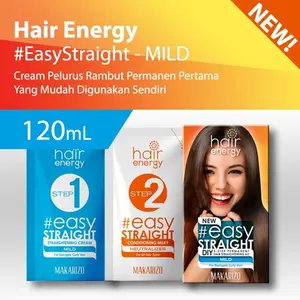PROMO Makarizo Hair Energy Easy Straight - MILD 120 mL Pelurus Rambut