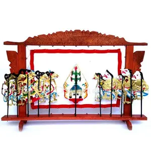 Miniatur 1 sett Pagelaran Wayang Kulit unik