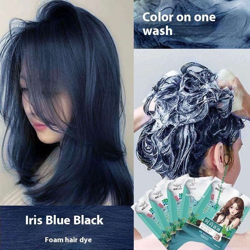  Thuốc Nhuộm Tóc Không Độc Hại Lâu Trôi Dụng Cụ Nhuộm Tóc Nhuộm Tóc Bong Bóng Thực Vật Tăng Cường Xu Hướng Nhuộm Tóc Tỏa Sáng Tóc 30ml * 10 CÁI 