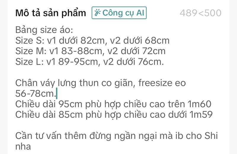 Product Introduction of Áo yếm cột dây (lẻ)/ Chân váy xoè (lẻ) - Shi Clothing (có tách lẻ) 0