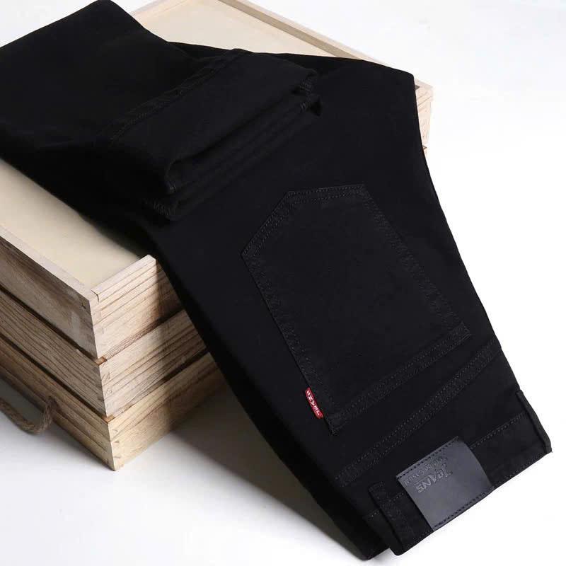 Có Size Đại QUẦN JEAN NAM CO DÃN DÀY ĐẸP MẶC MÁT ĐEN TRƠN DÁNG BODY MẠNH MẼ QUẦN BÒ NAM DÁNG ÔM Menswear Cotton Pants Denim Z1
