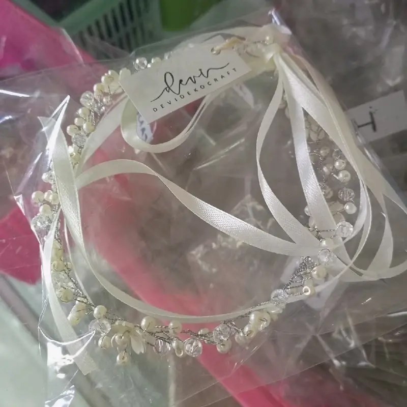 Headpiece Pengantin SVR01 Mutiara Kristal 1